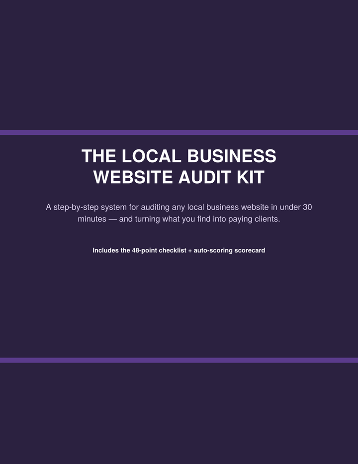 The Local Business Website Audit Kit